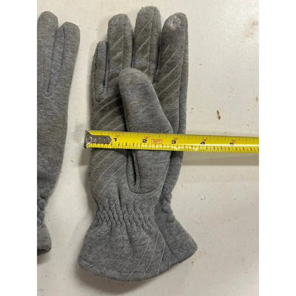 ScarvesMe Women's Soft Winter Cozy Cable Solid Color Textured Gloves Grey